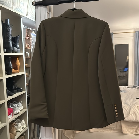 Green Blazer Jacket with Gold Buttons - Picture 3 of 3